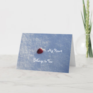 Red Heart-Boyfriend Holiday Card