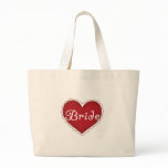 Red Heart Bride Large Tote Bag