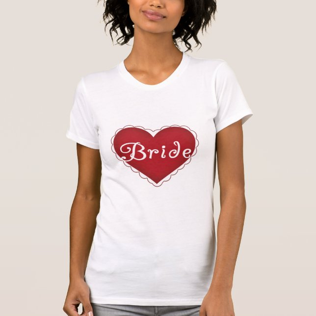 Red Heart Bride T-Shirt (Front)