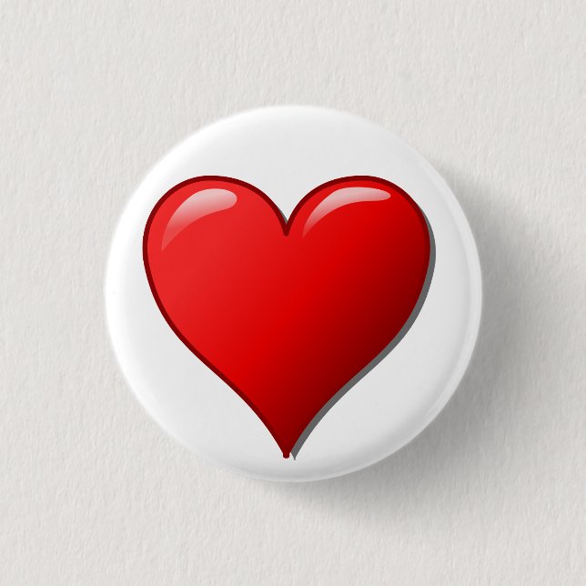 Red Heart Button (Front)