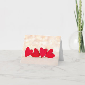 Red heart card