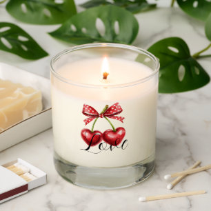 Red Heart Cherries Love Scented Candle