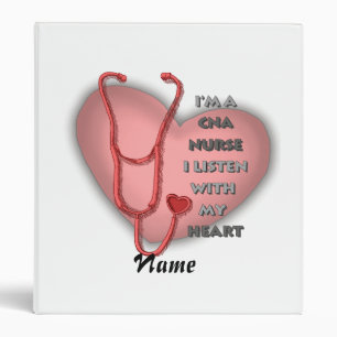 Red Heart CNA Nurse 3 Ring Binder