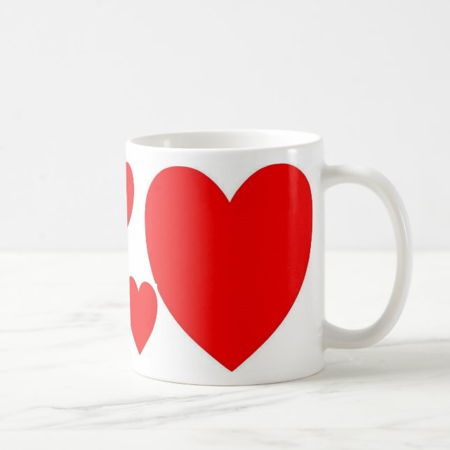 Red Heart Coffee Mug (Right)