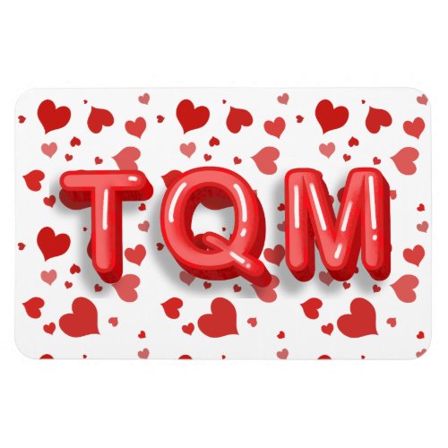 Red Heart Confetti Te Quiero Mucho 3d Letters Magnet