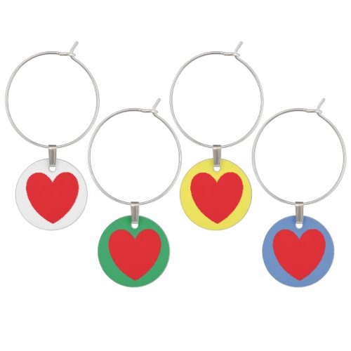 Red Heart Cust BG Color Wine Charms Set