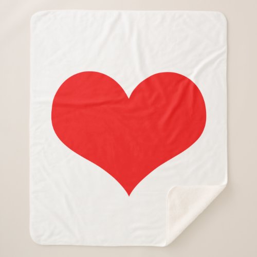 Red Heart Cute Baby Shower Gifts Custom Cute Sherpa Blanket
