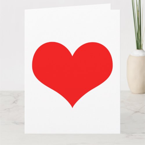 Red Heart Cute Valentines Day Custom Color 2021 Card