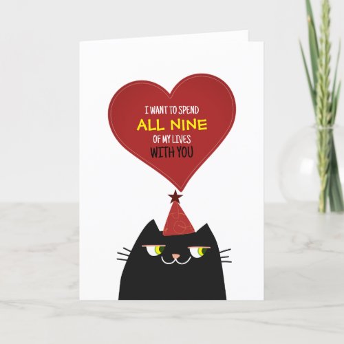 Red Heart Cute Valentines Day Holiday Card