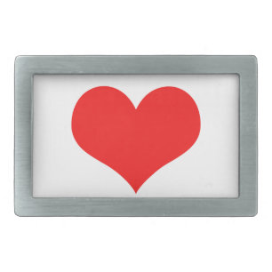 Red Heart Cute Valentine's Day White Gift 2026 Belt Buckle