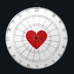 Red Heart Dart Board<br><div class="desc">Create your own custom unique red heart dartboard with a modern minimalist design. Chic,  bold,  trendy,  and stylish - perfect for weddings,  bars,  college dorms,  showers,  or game rooms. Personalize with your own colors,  monogram,  text,  and fonts.

Please message me with design questions.</div>
