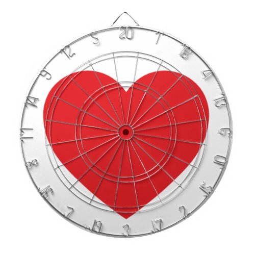 Red Heart Dartboard