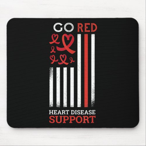 Red Heart Disease Support Heart Disease Awareness  Mouse Pad