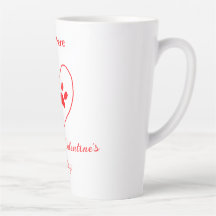 Red heart dog cat paw happy Valentine's day name 