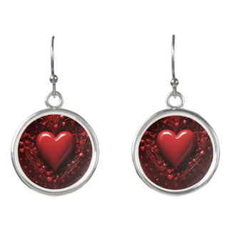 Red Heart Earrings