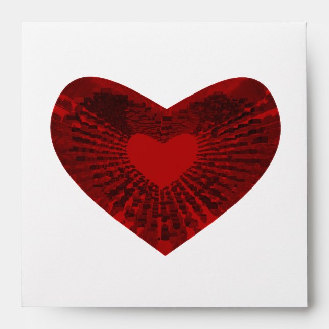 red heart envelope (Front)