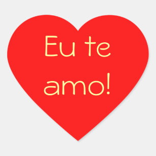 Red Heart Eu Te Amo sticker