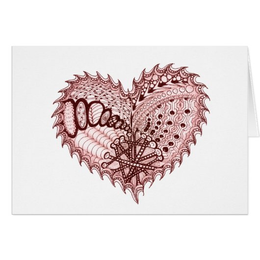 Red Heart Fire Doodle (Front Horizontal)