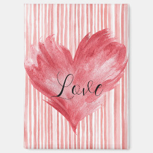 Red Heart Flame Love Magnet