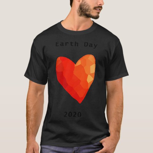 Red Heart for Earth Day T_Shirt