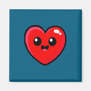 Red Heart Funny Cute Design For Men Women Husband  Magnet