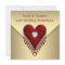 Red Heart Gold 50th Wedding Anniversary Party