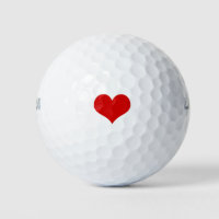 Red Heart Golf Ball