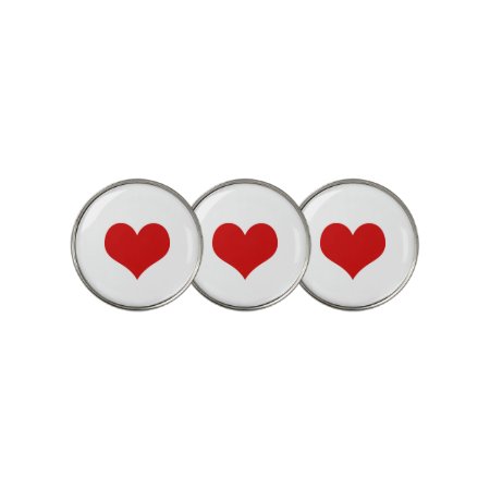 Red Heart Golf Ball Marker
