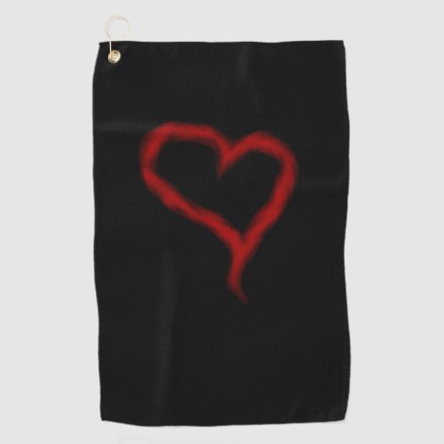 Red Heart Golf Towel