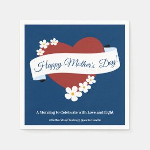 Red Heart Happy Mother's Day Event Napkins