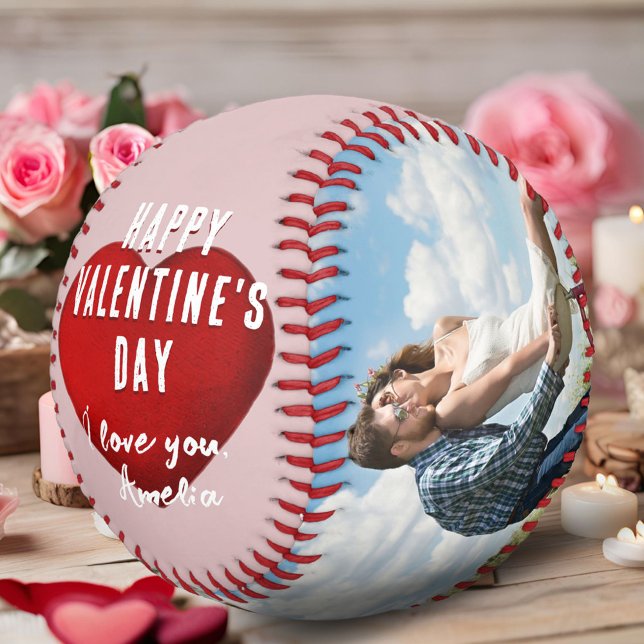 Red Heart Happy Valentine's Day 2 Photo Boyfriend  Baseball (Creator Uploaded)