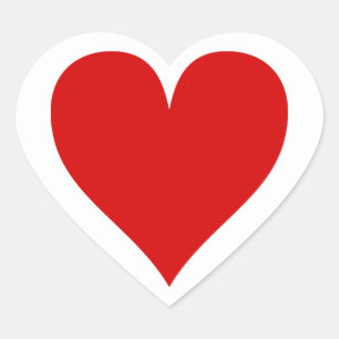 Red Heart Heart Sticker
