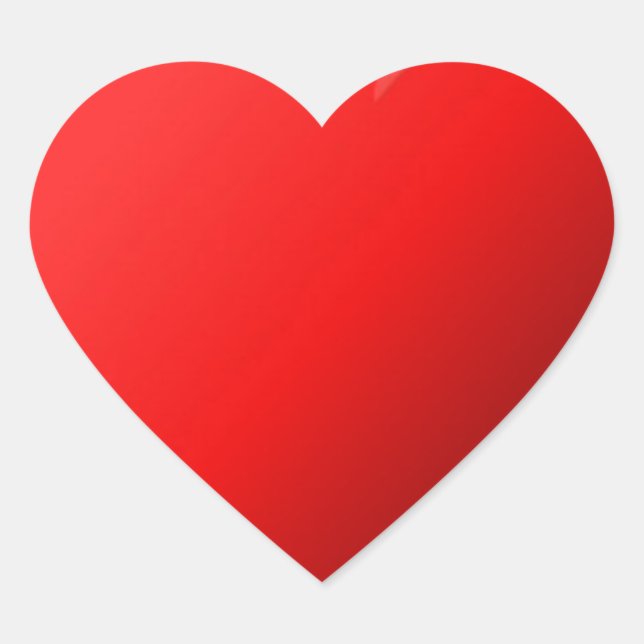 Red Heart Heart Sticker (Front)