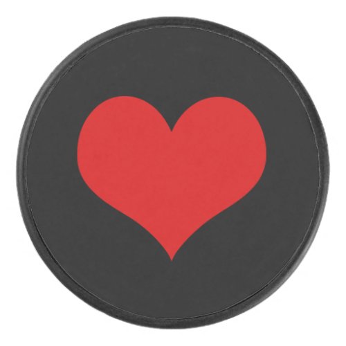 Red Heart Hockey Puck