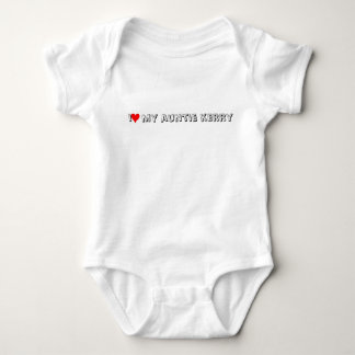 red heart, i my auntie kerry baby bodysuit
