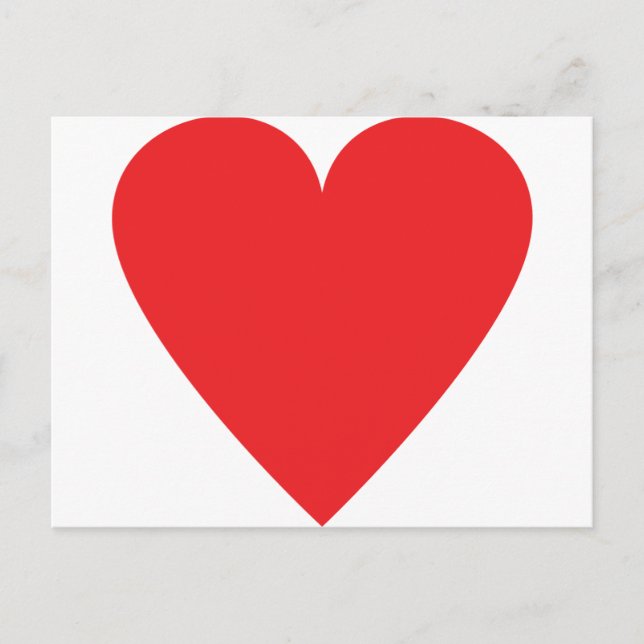 red heart icon postcard (Front)