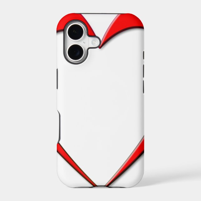 Red Heart Iphone Case (Back)