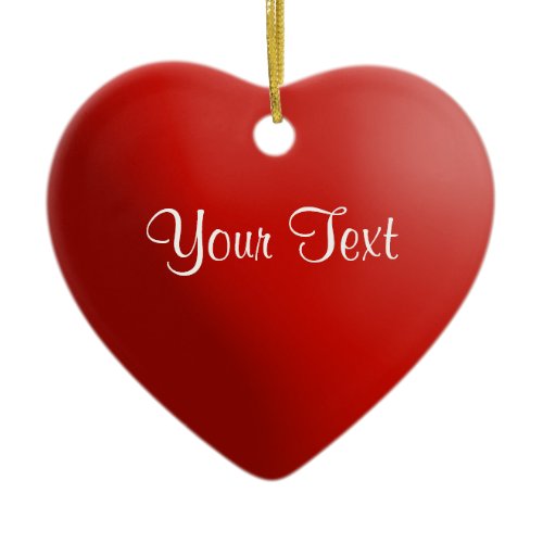Red Heart Keepsake Custom Ornament