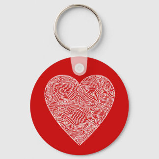 Red Heart Keychain