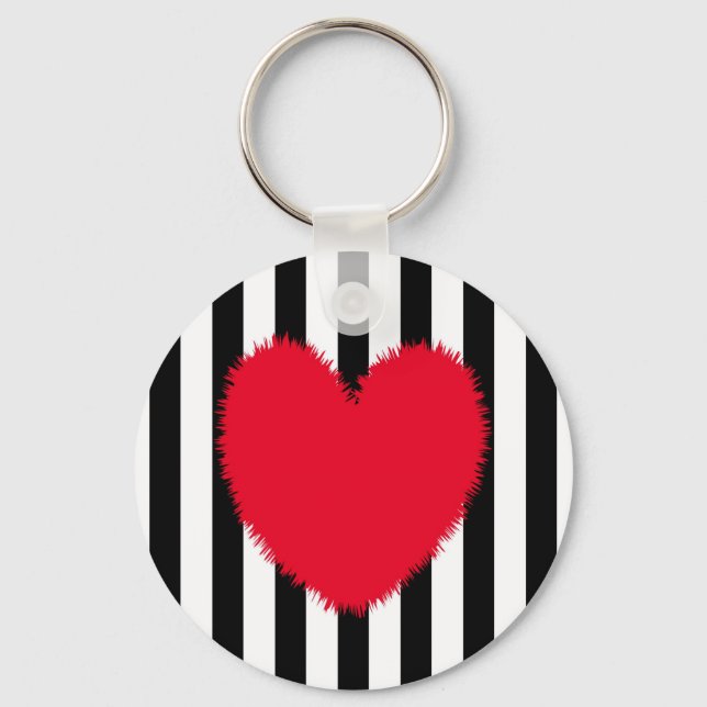Red heart keychain (Front)