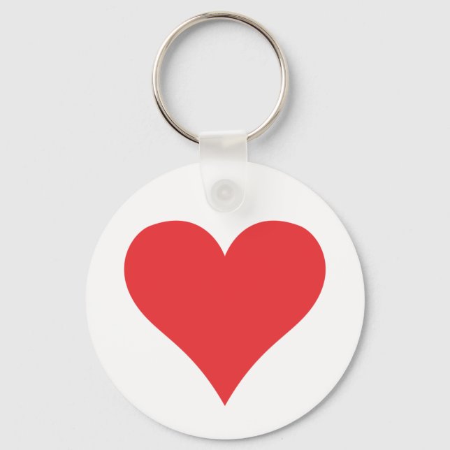Red heart keychain (Front)