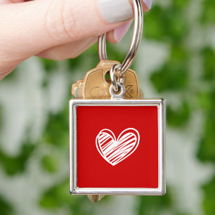 Red Heart Keychain – Valentine Gift