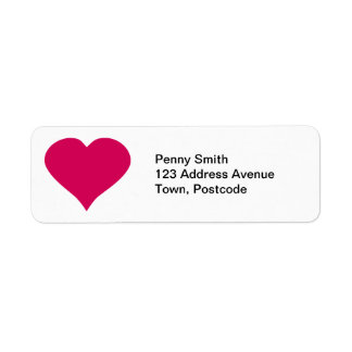 Red Heart Label