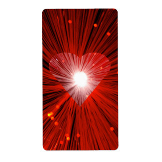Red Heart label
