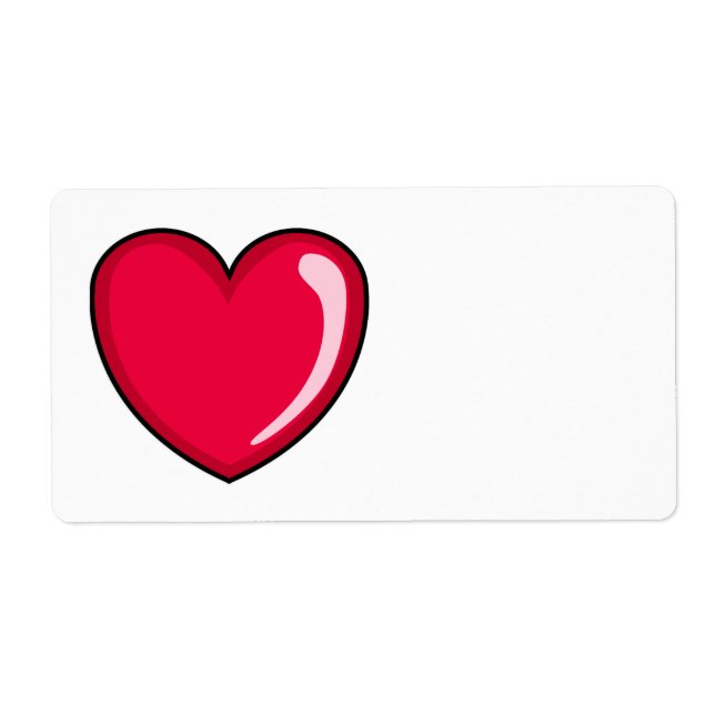 Red Heart Label (Front)