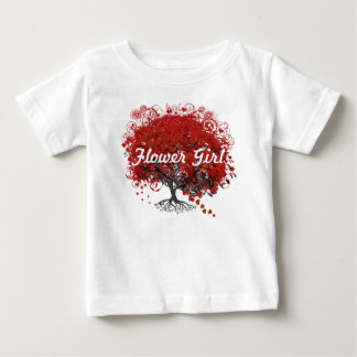 Red Heart Leaf Tree Baby T-Shirt