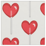 red heart lollipop fabric