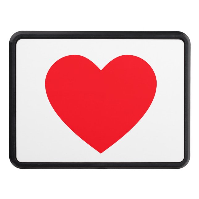 Red Heart Love Appreciation Hitch Cover (Front)