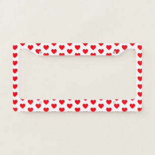 Red Heart Love Appreciation License Plate Frame