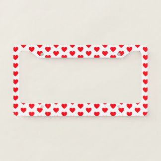 Red Heart Love Appreciation License Plate Frame